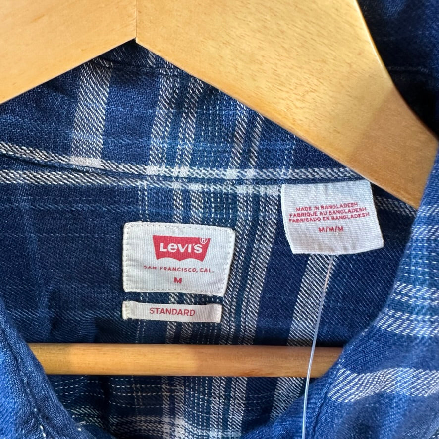 Levi's Mens Medium Pearl Snap Western Shirt NEW