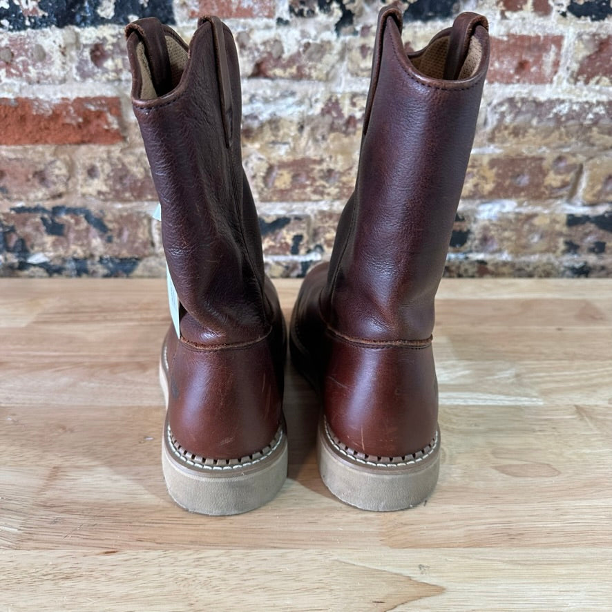Durango Wellington Brown Leather Western Cowboy Boots Mens 9.5 Wide