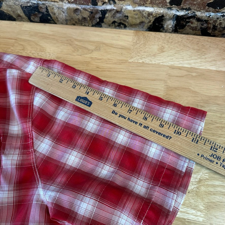 North Face Men’s XL S/S Red Button up
