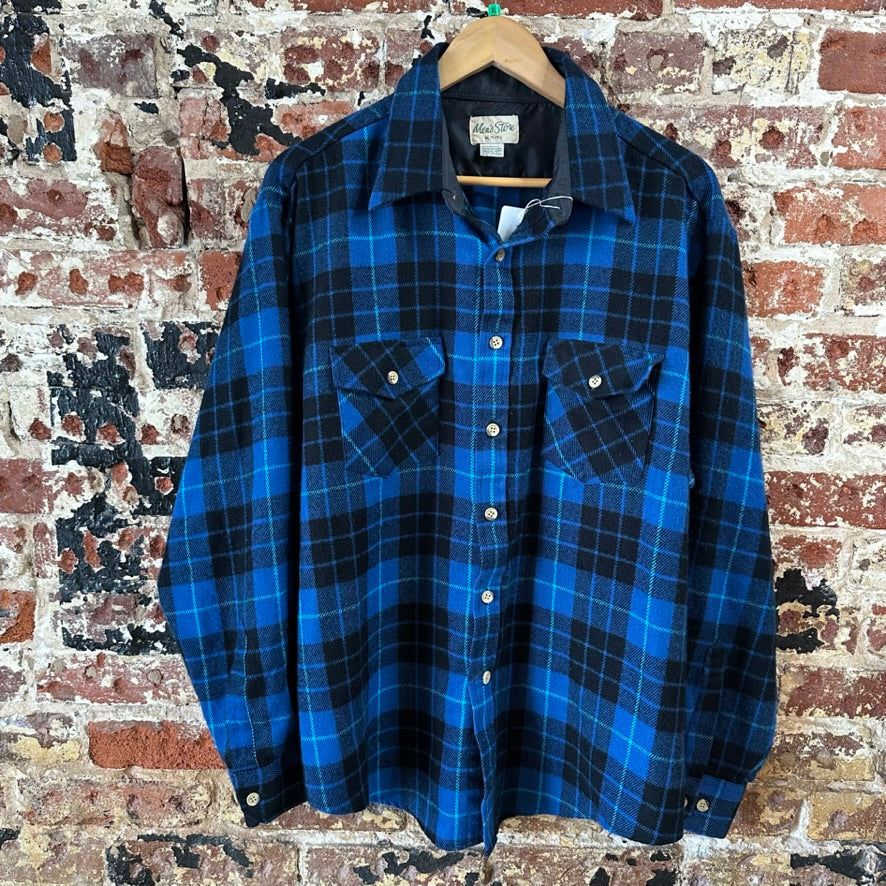 VTG Mens Store Mens XL Long Sleeve Button Up Flannel