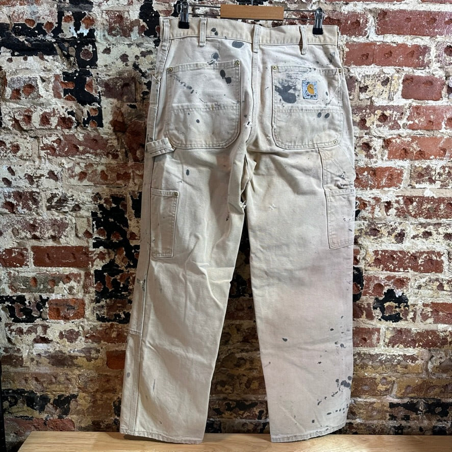 VTG 2005 Carhartt 62W Brown Mens 34x32 Double Knee Pants