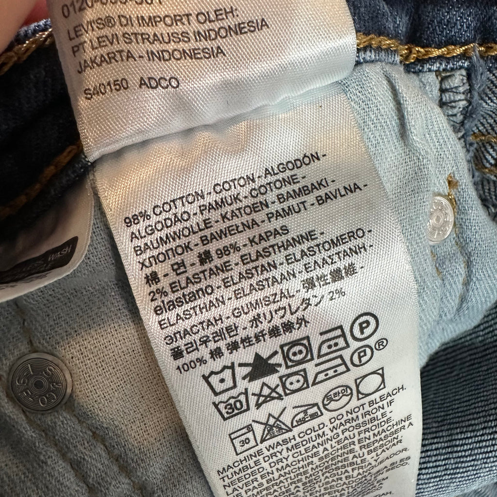 Levi's 505 Mens 32x30 Blue Jeans
