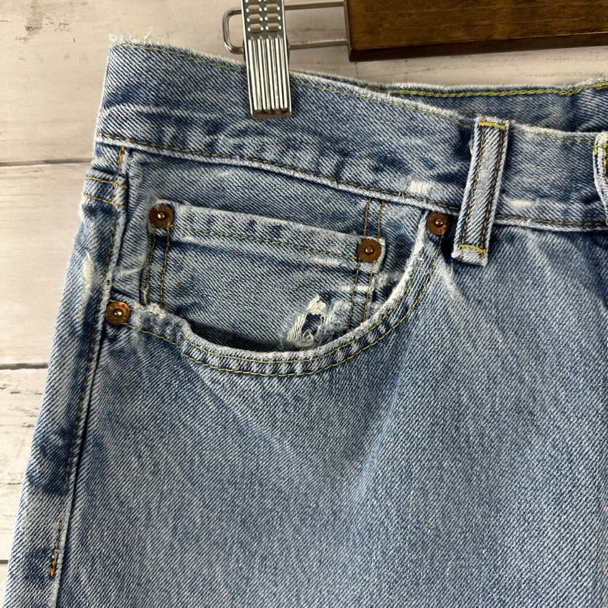 Levis 505 Jeans Mens 34x34 Regular Zip fly Blue denim Levi's