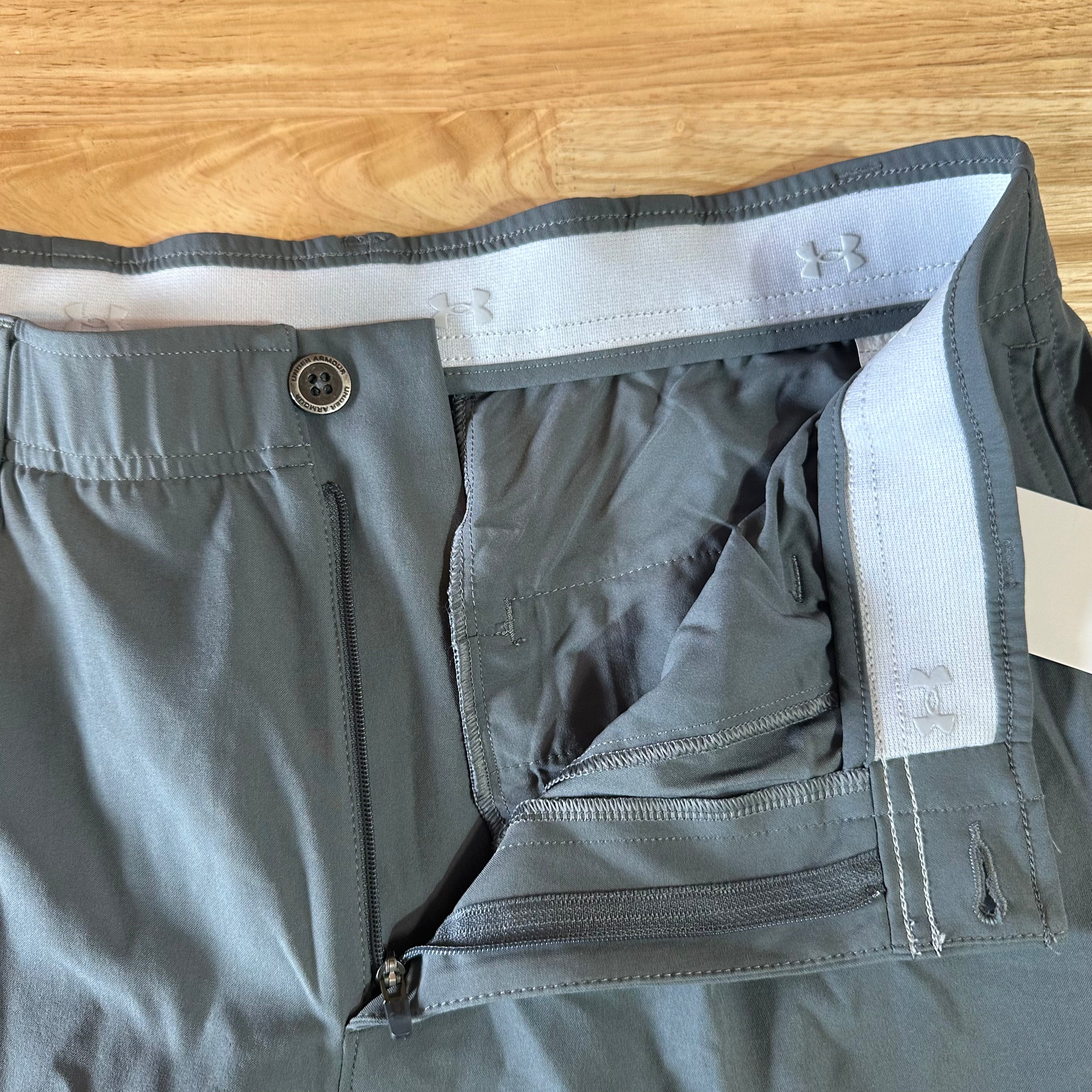 Under Armour Mens 34x30 Gray Pants