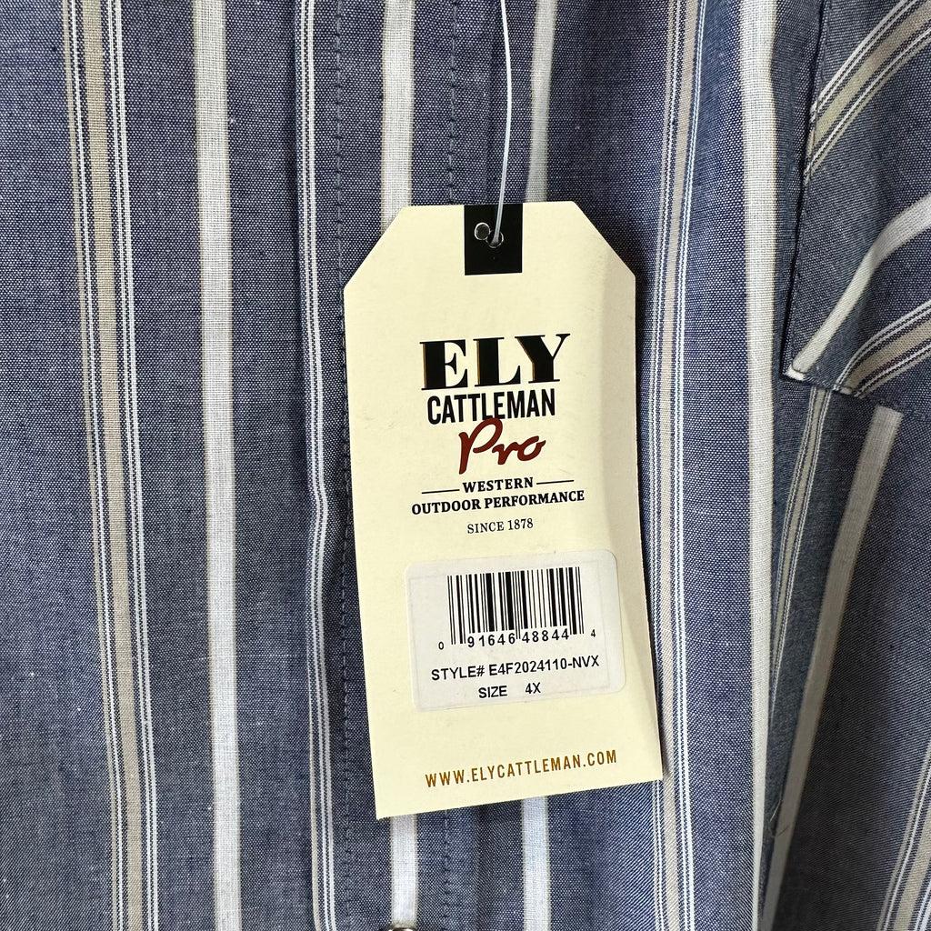Ely Cattleman Mens 4XL Western Shirt NEW