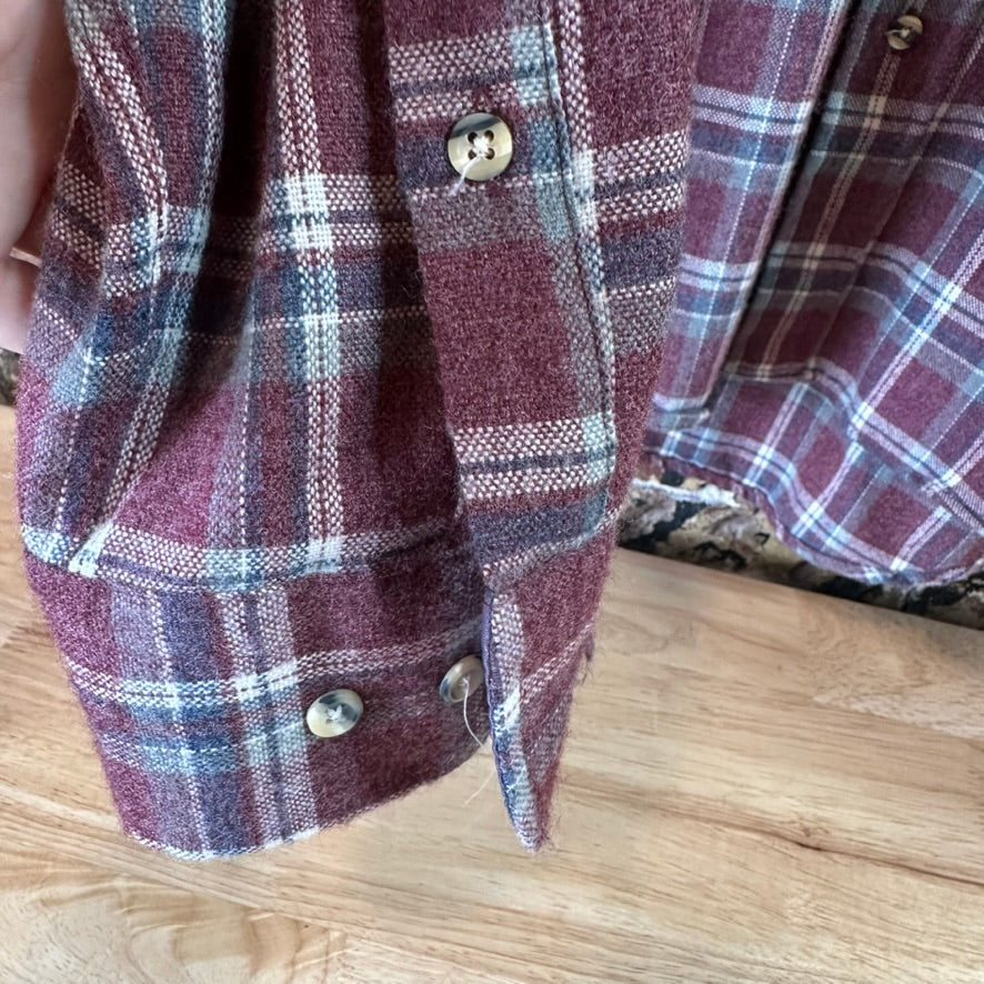 VTG Sears Mens 2XL Long Sleeve Button Up Flannel