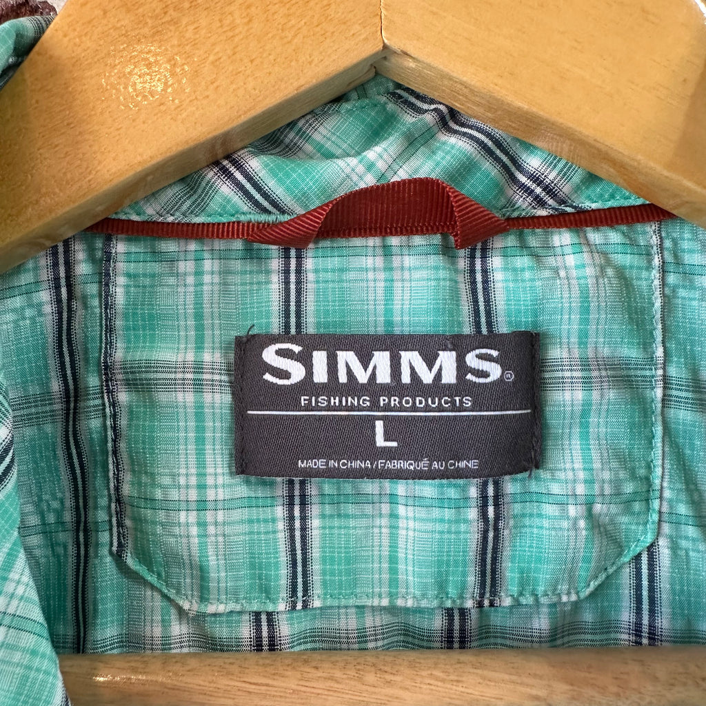 Simms Mens Large Button Up Shirt
