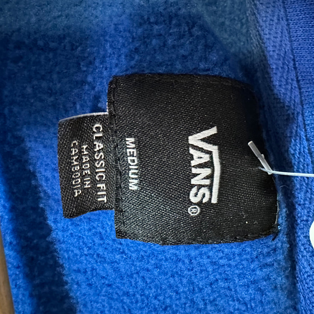 VANS Blue Full Zip Hoodie Mens Medium