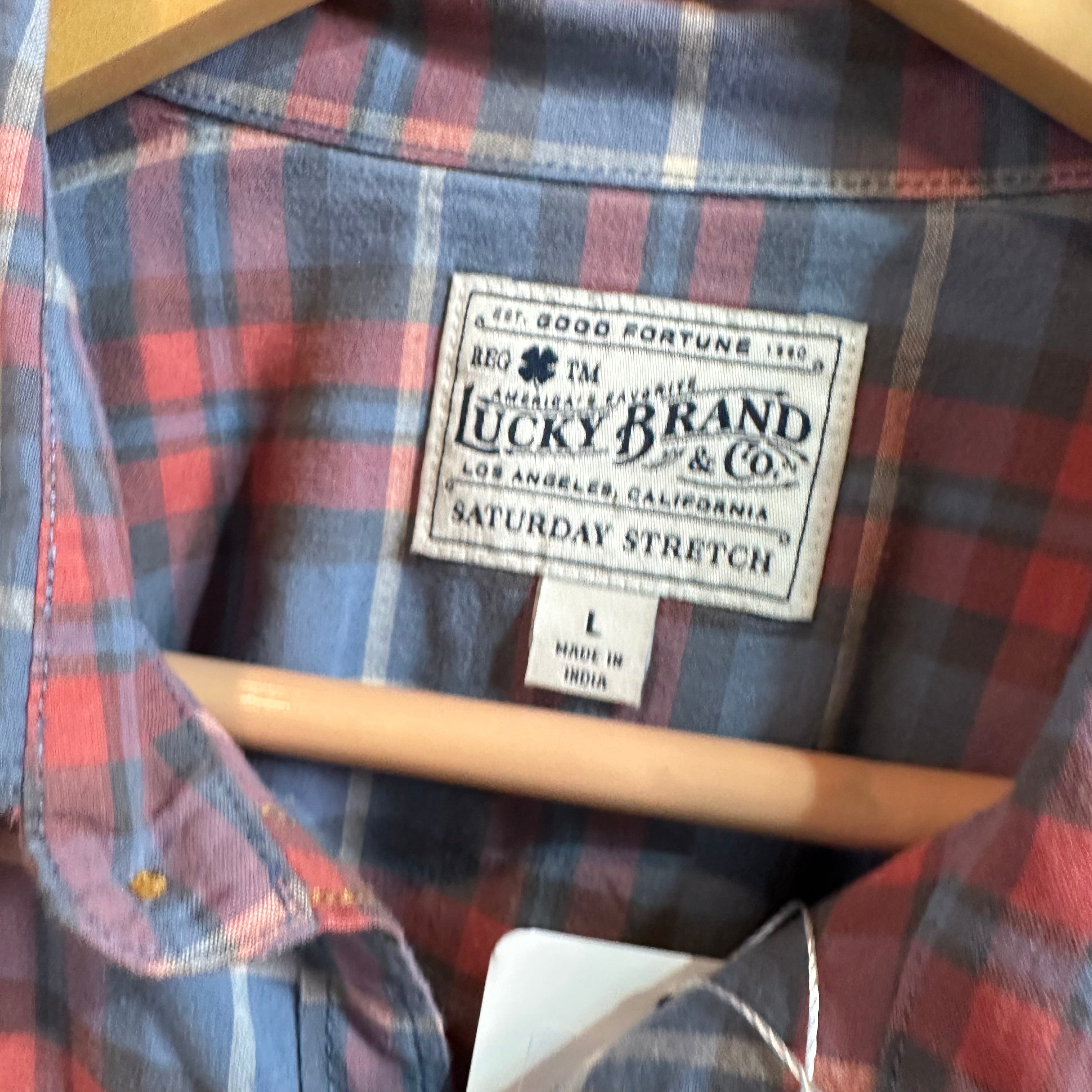Lucky Men's Large Button Shirt