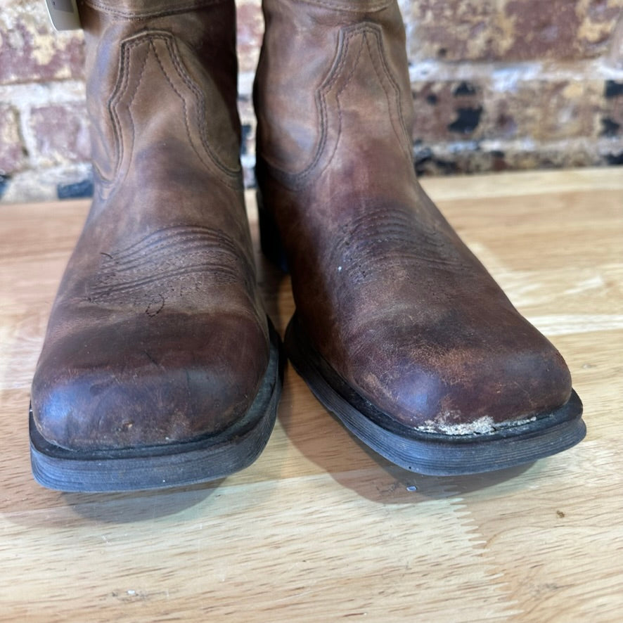 Ariat Men's Rambler Patriot Distressed Brown Flag Boots 10029692 Sz 8 D