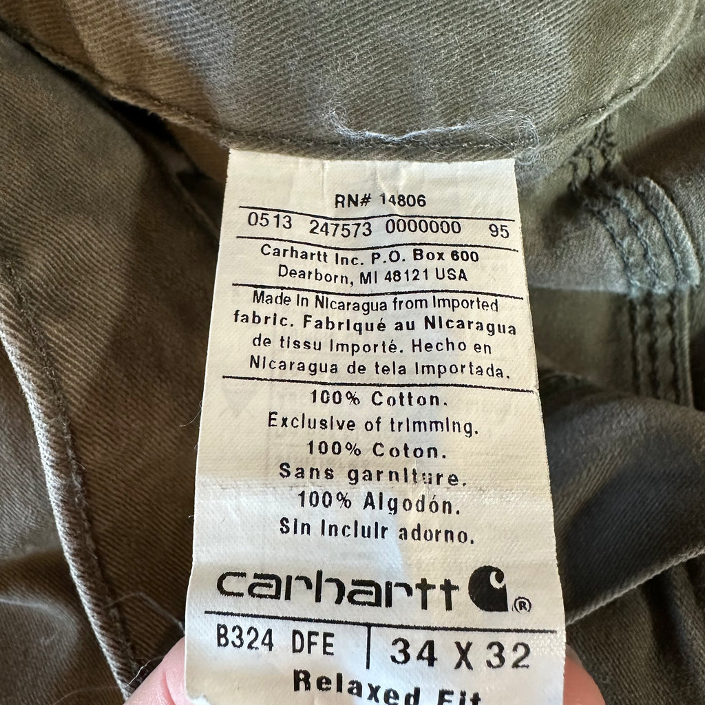 Carhartt B324 DFE Mens 34x32 Pants