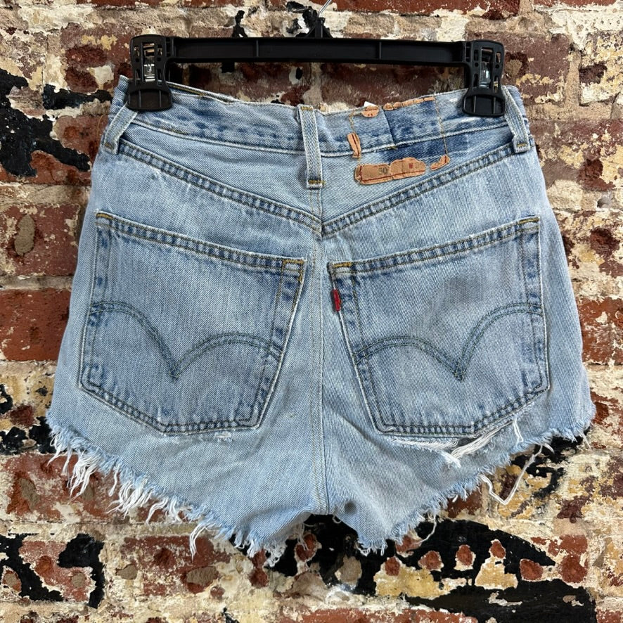 Levi's Cut Off Denim Jean Shorts Womens 26 Distressed