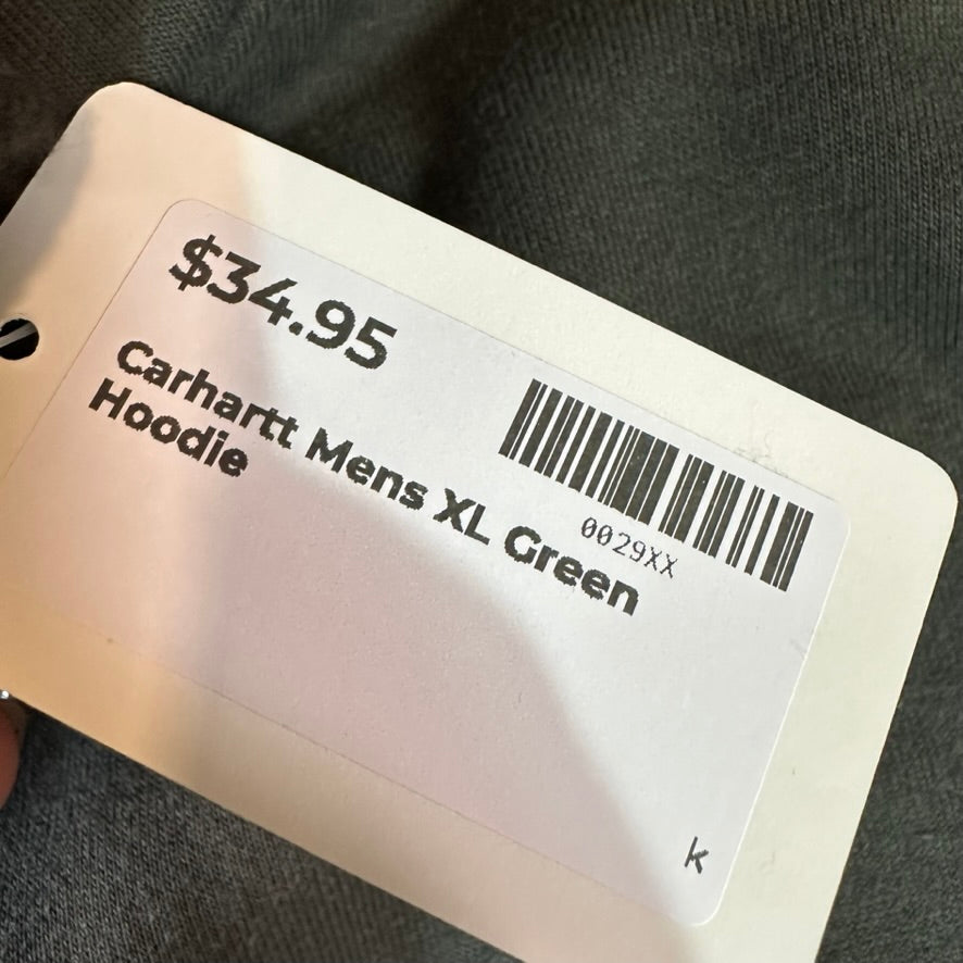 Carhartt Green Hoodie Sweatshirt Mens XL