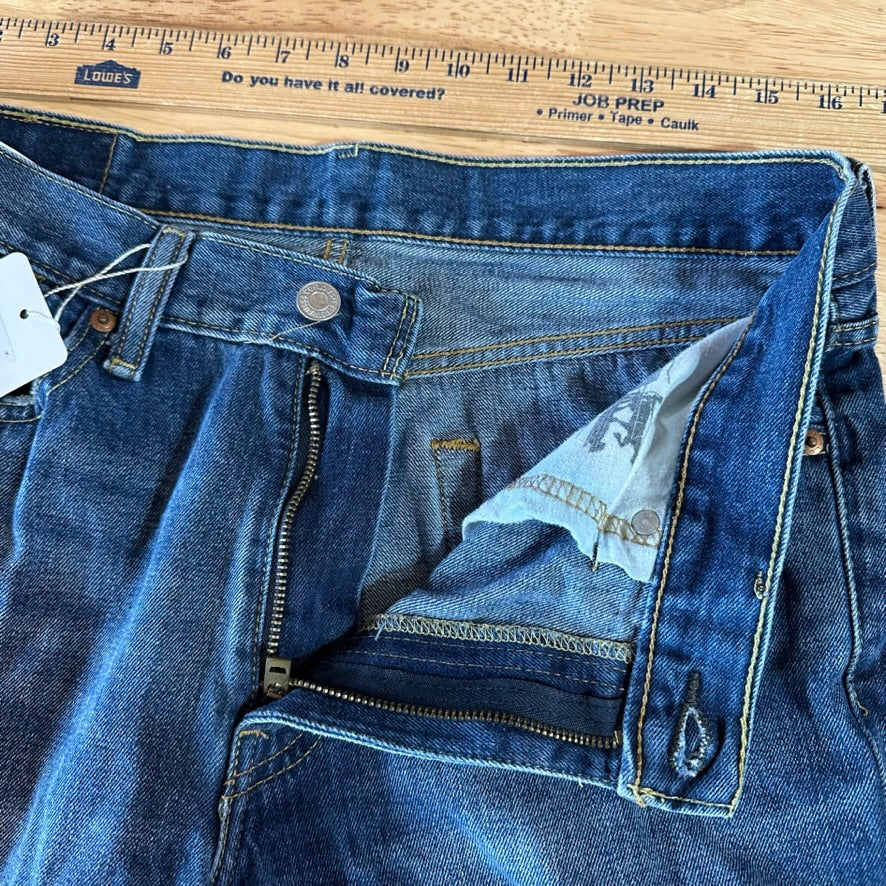 Levis Mens 511 Blue Jeans 33x32 Slim Fit Modern Denim Levi's Distressed