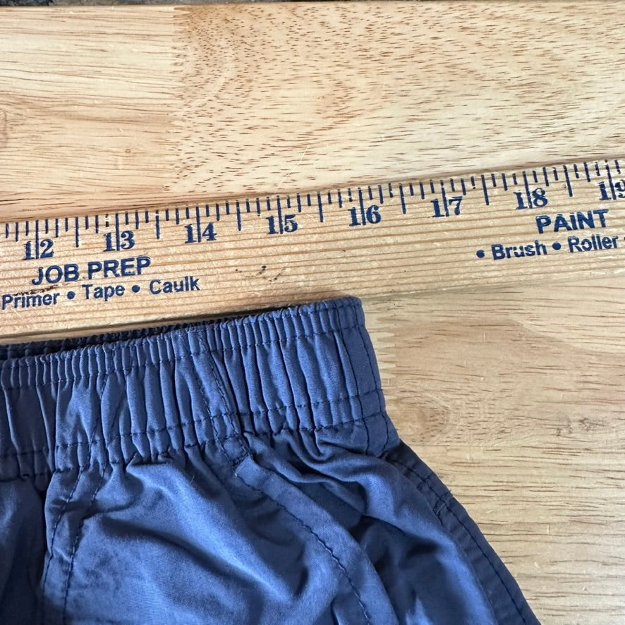 Columbia Camo Large Blue Drawstring w/Pockets Womens Shorts casual 32x4.5"