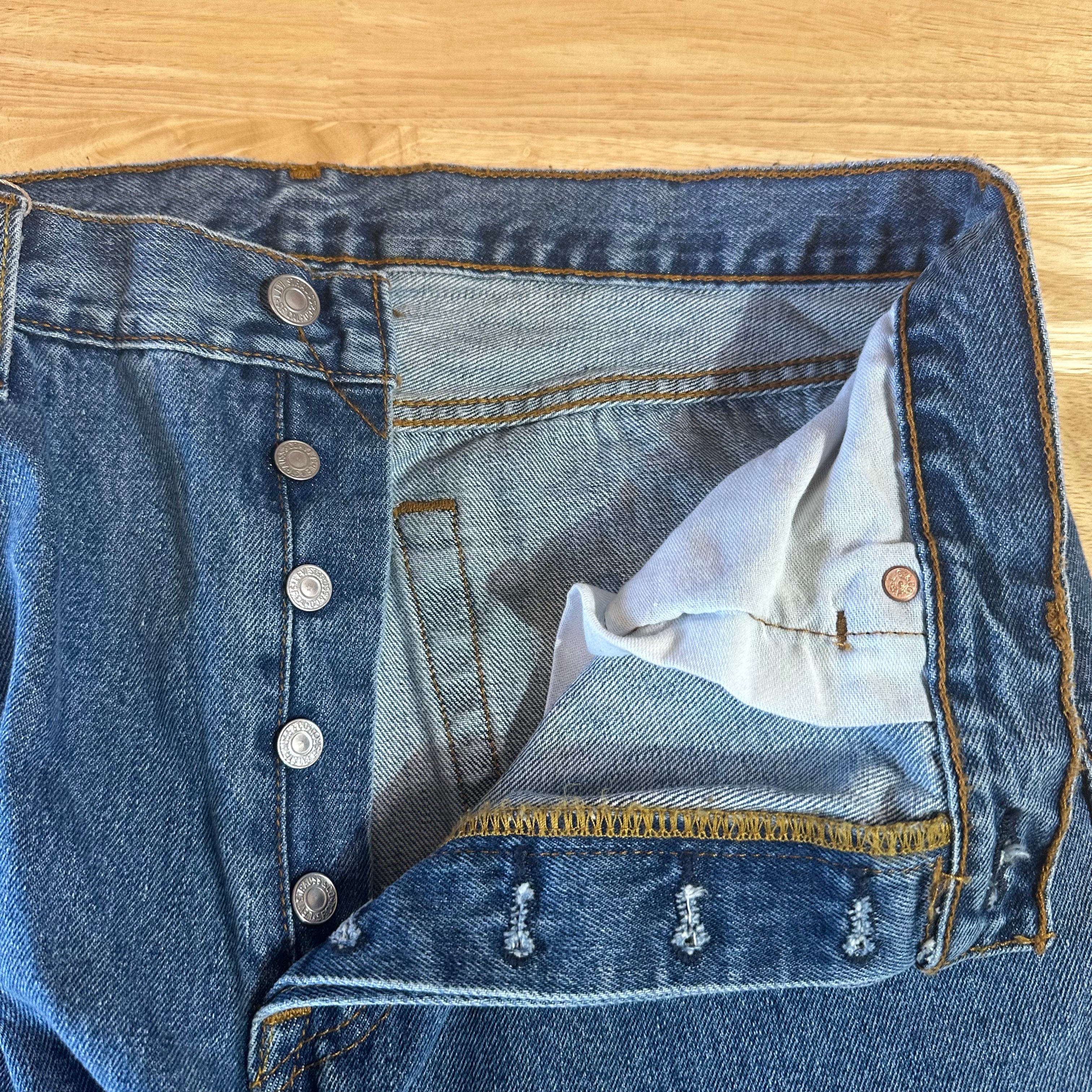 Levis 501 Mens 36x30 Blue Jeans