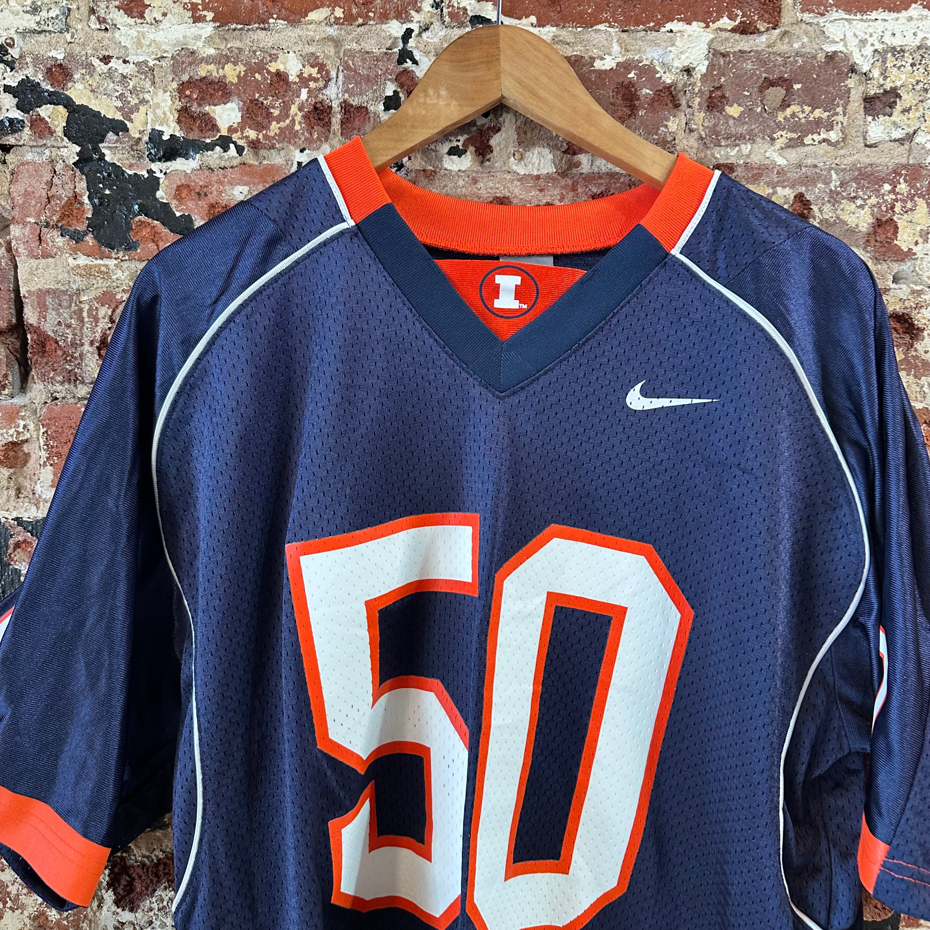 Nike Illinois Mens Large Jersey #50