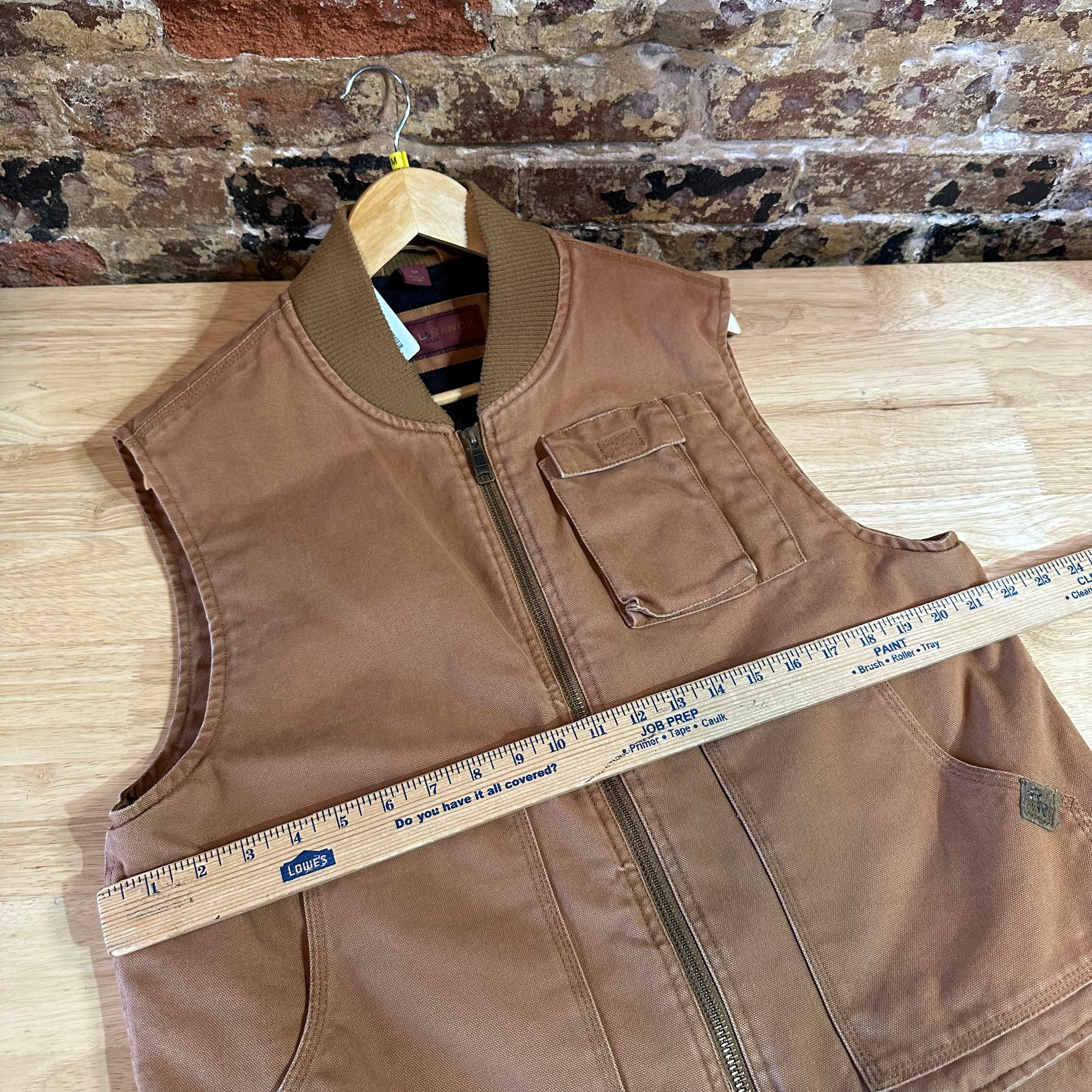 Real Ranch Mens Medium Brown Vest