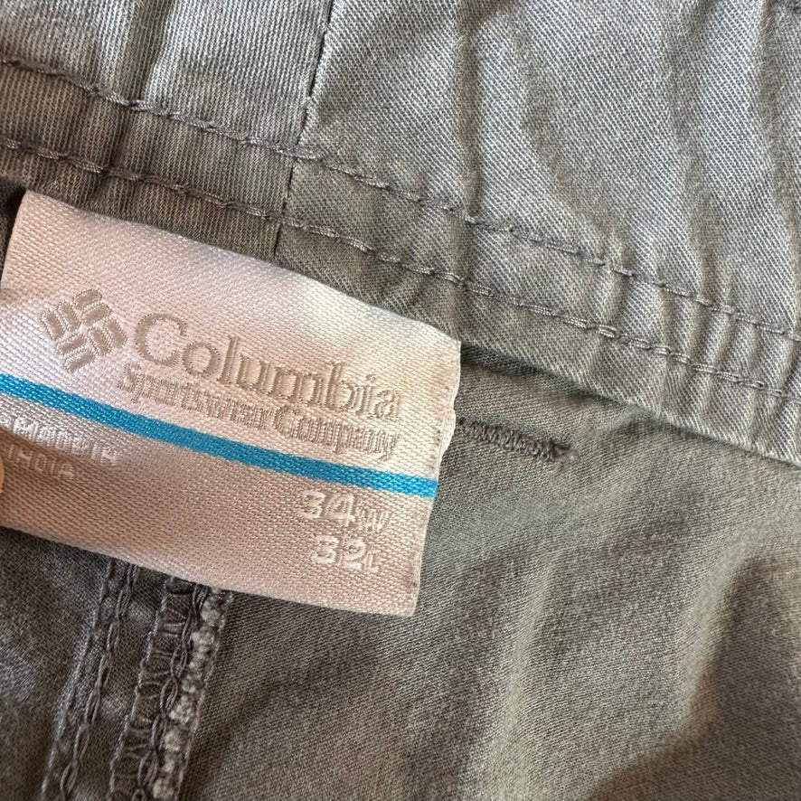 Columbia Mens 34x32 Gray Pants