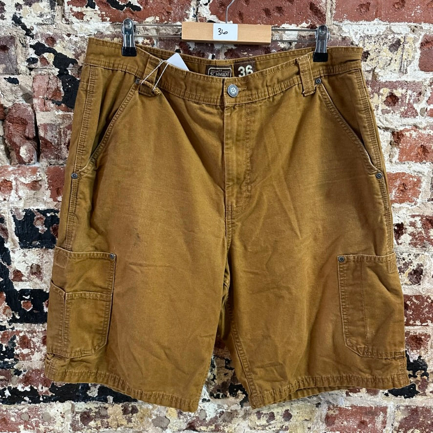 Schmidt Brown Cargo Shorts Mens 36