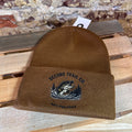 Second Trail Fishing Brown Beanie New