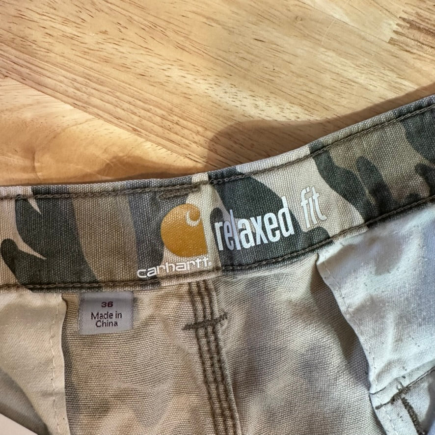 Carhartt Cargo Camo Shorts Mens 36