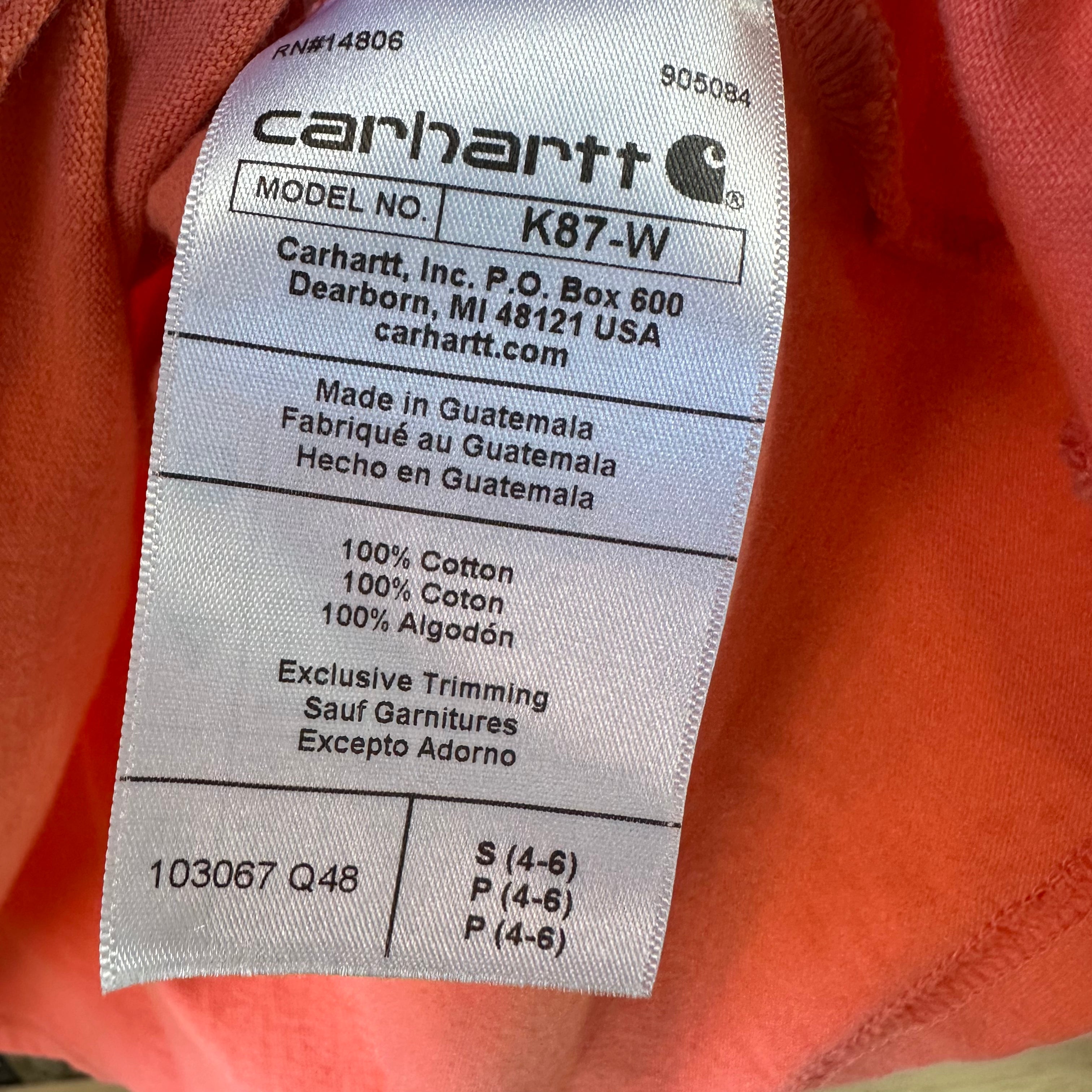 Carhartt Womens Small Short Sleeve T-Shirt