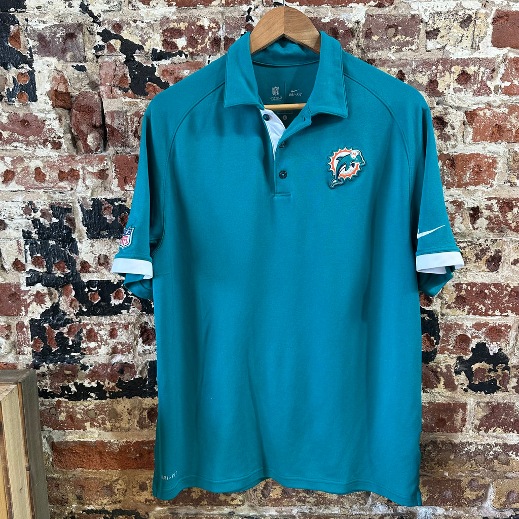 Nike Dolphins Mens Large Polo