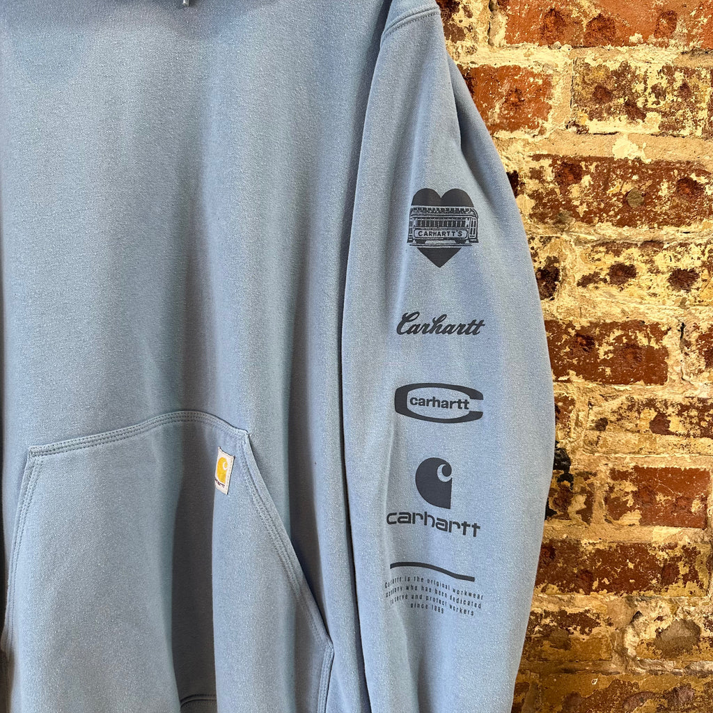 Carhartt Blue Hoodie Mens XL