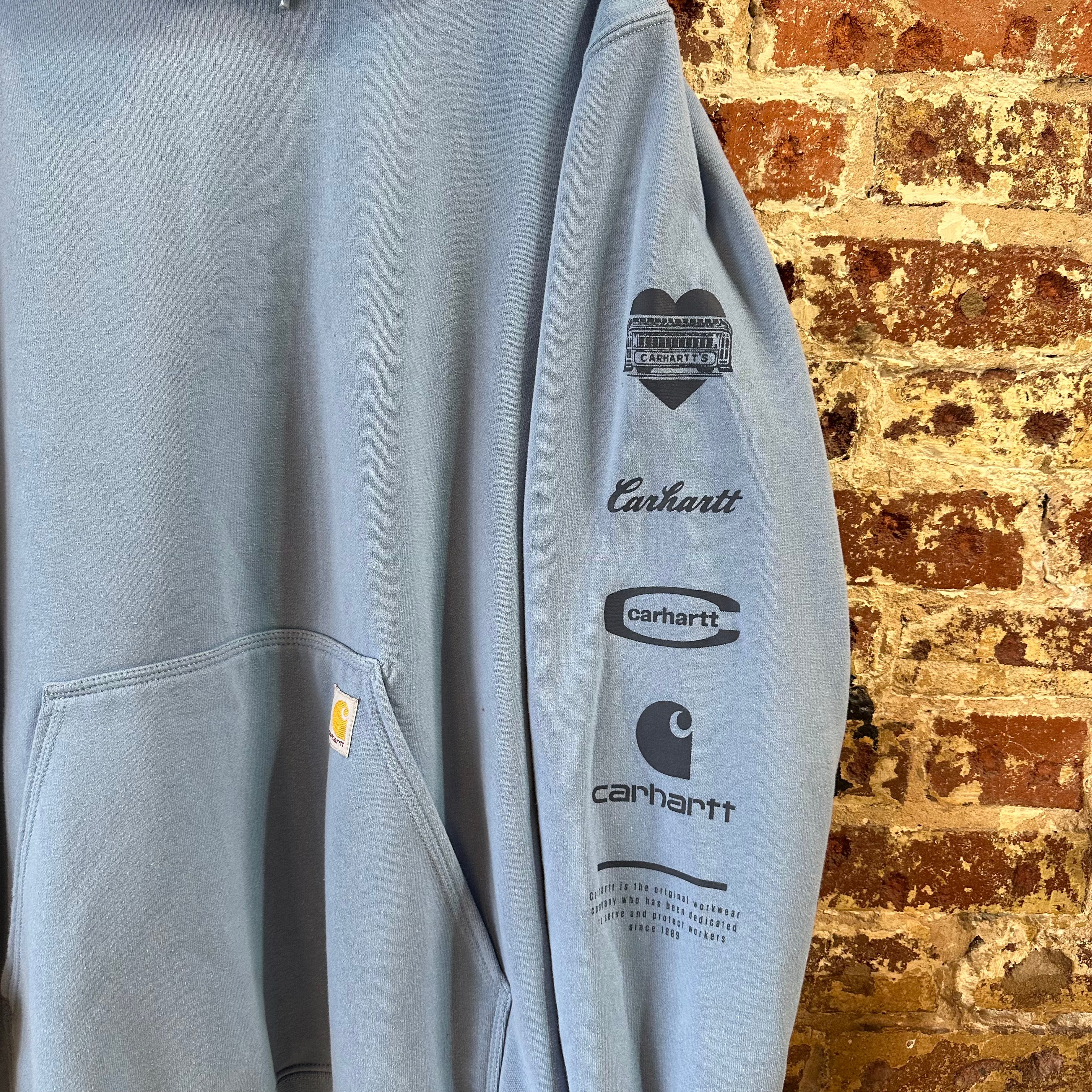 Carhartt Blue Hoodie Mens XL