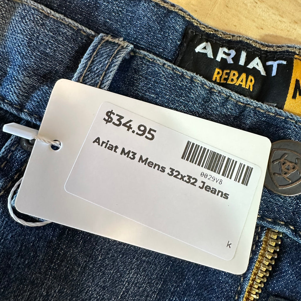 Ariat RebarM3 Loose Straight Mens 32x32 Jeans