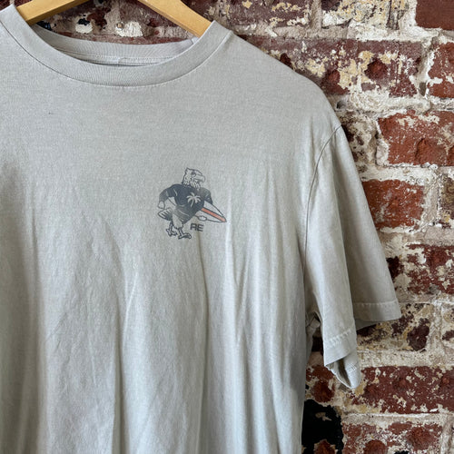 American Eagle Mens Large Live in T-Shirt Tan Super Soft S/S Hawaiian