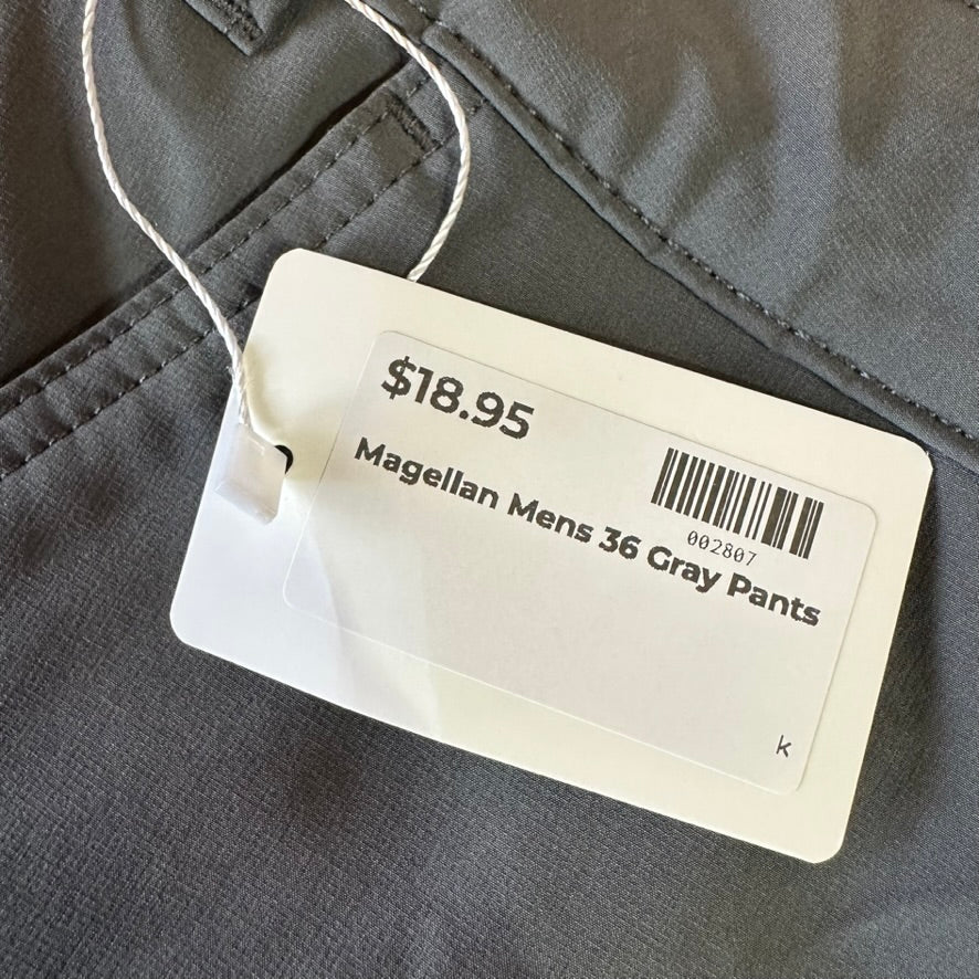 Magellan Mens 36 Gray Pants