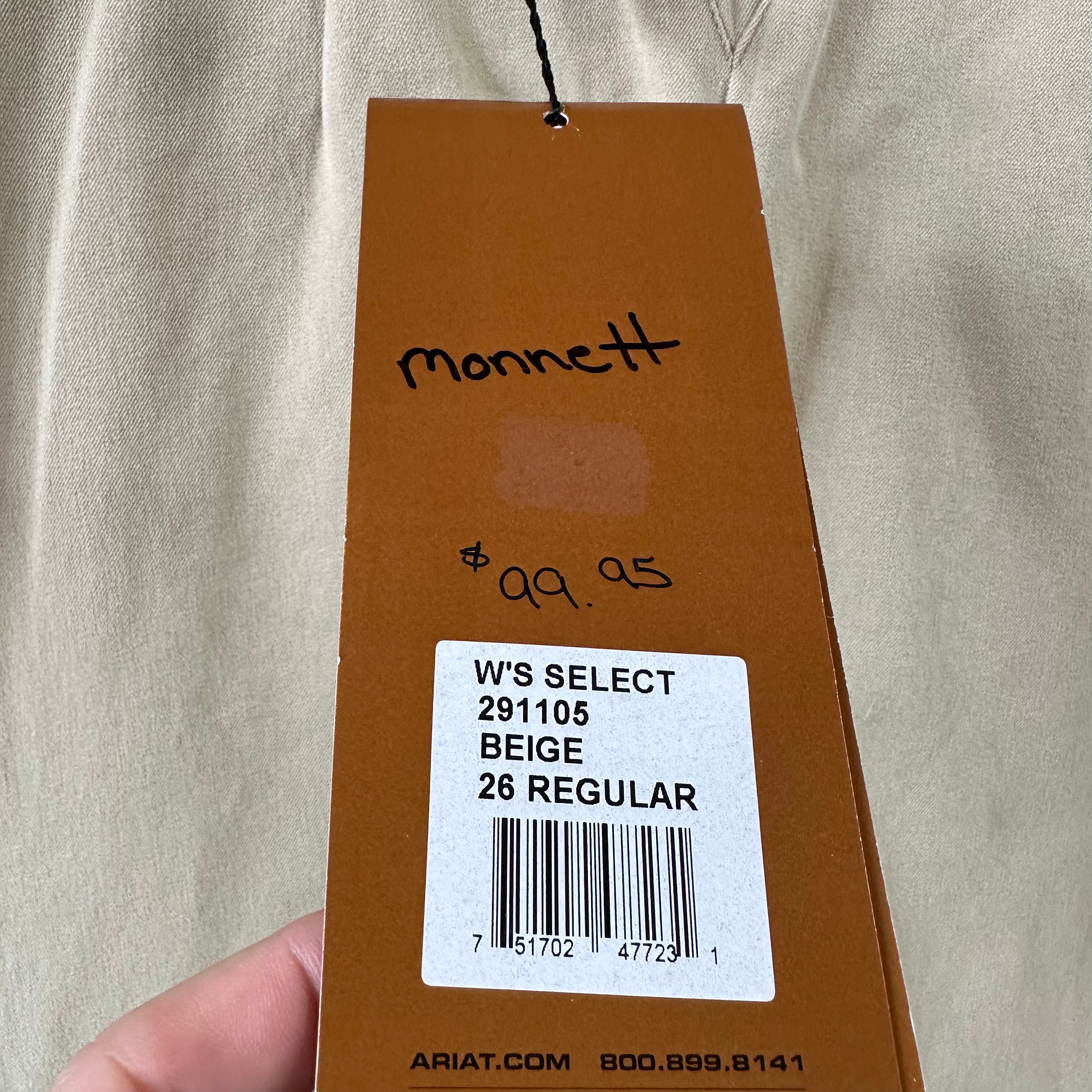 Ariat Pro Series Women Equestrian Riding Breeches Pants Size 26 NWT Monnet