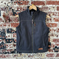 Rafter C Western Boy's Soft Shell Zippered Vest Gray/Black Size Medium