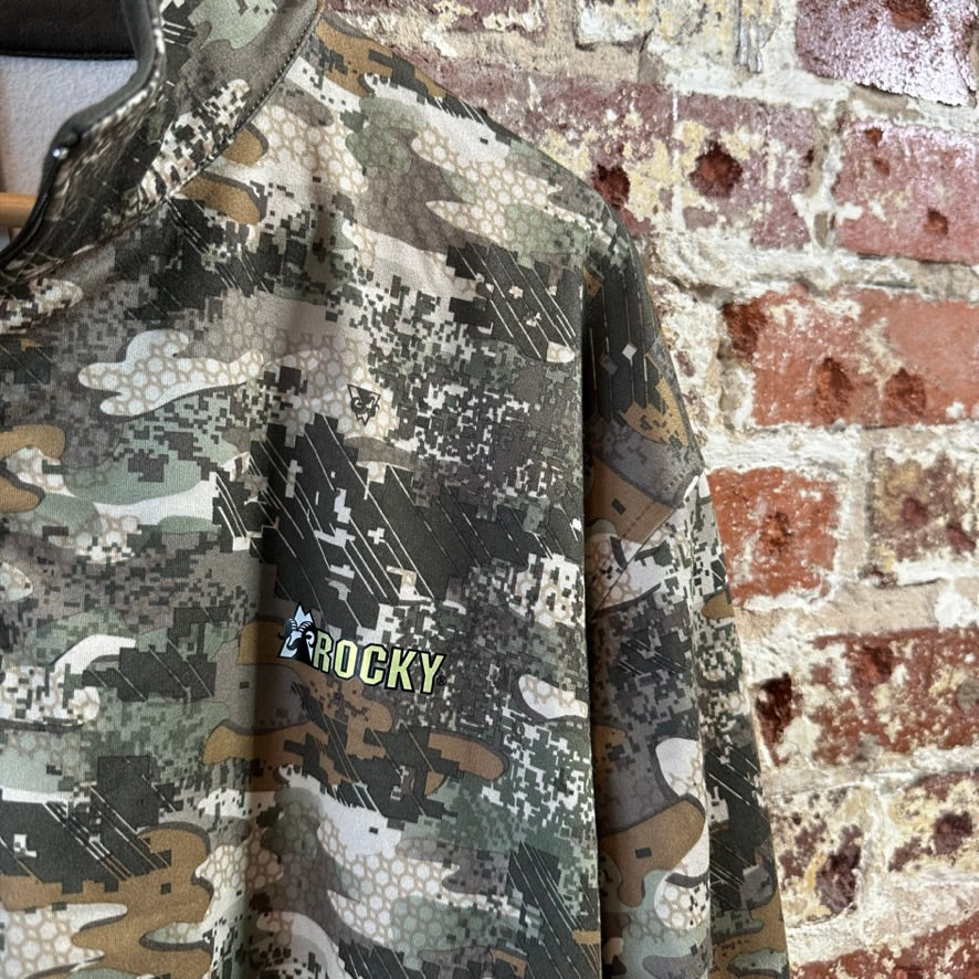 Rocky Men's 2XL L/S 1/4 zip Shirt