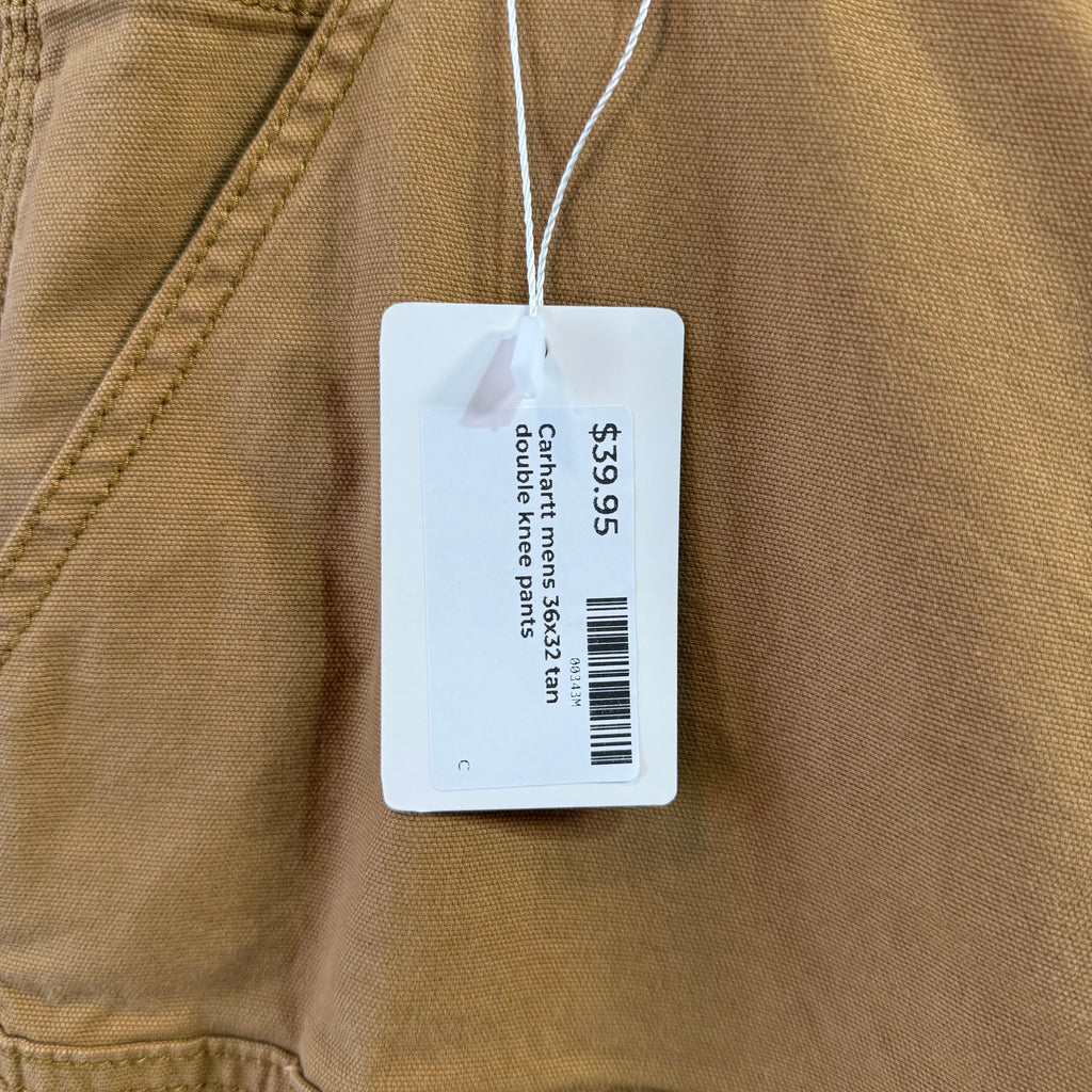 Carhartt Double Knee Brown Pants Mens 36x32