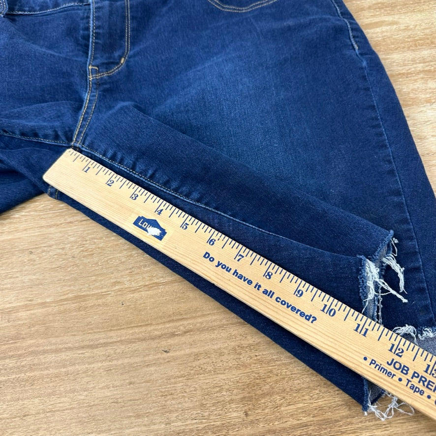 Levi's 811 Denim Blue Jean Shorts Cut Offs Womens 34