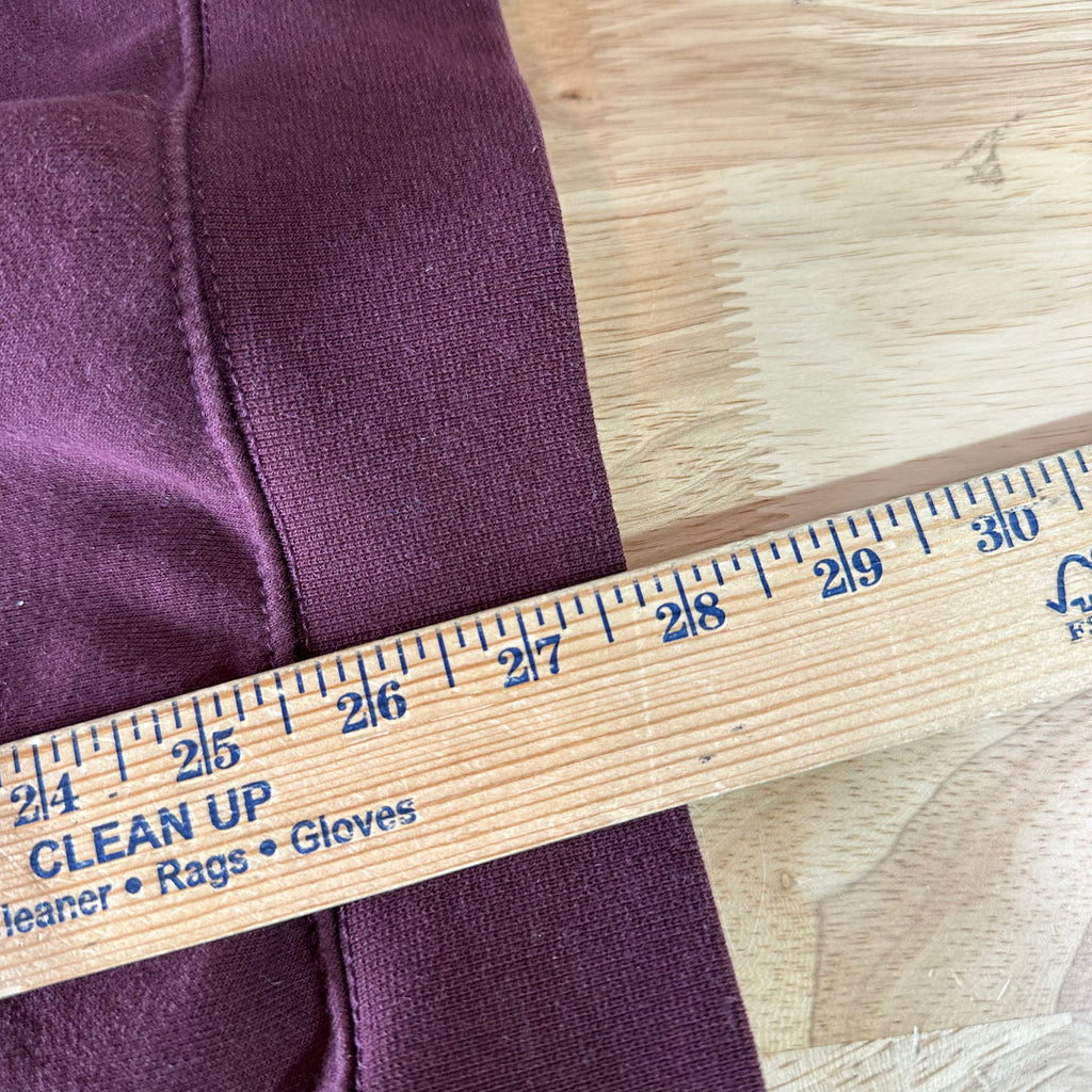 Carhartt Men's Large Sleeve Logo Hoodie Loose Fit Workwear Purple