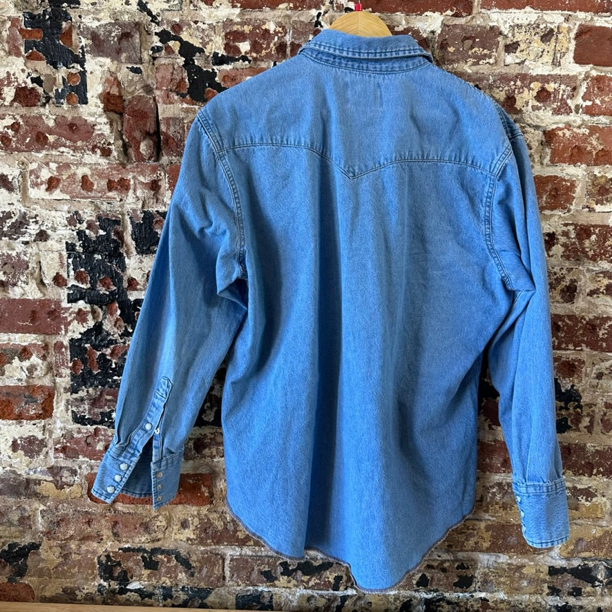Wrangler Mens Large Button Up
