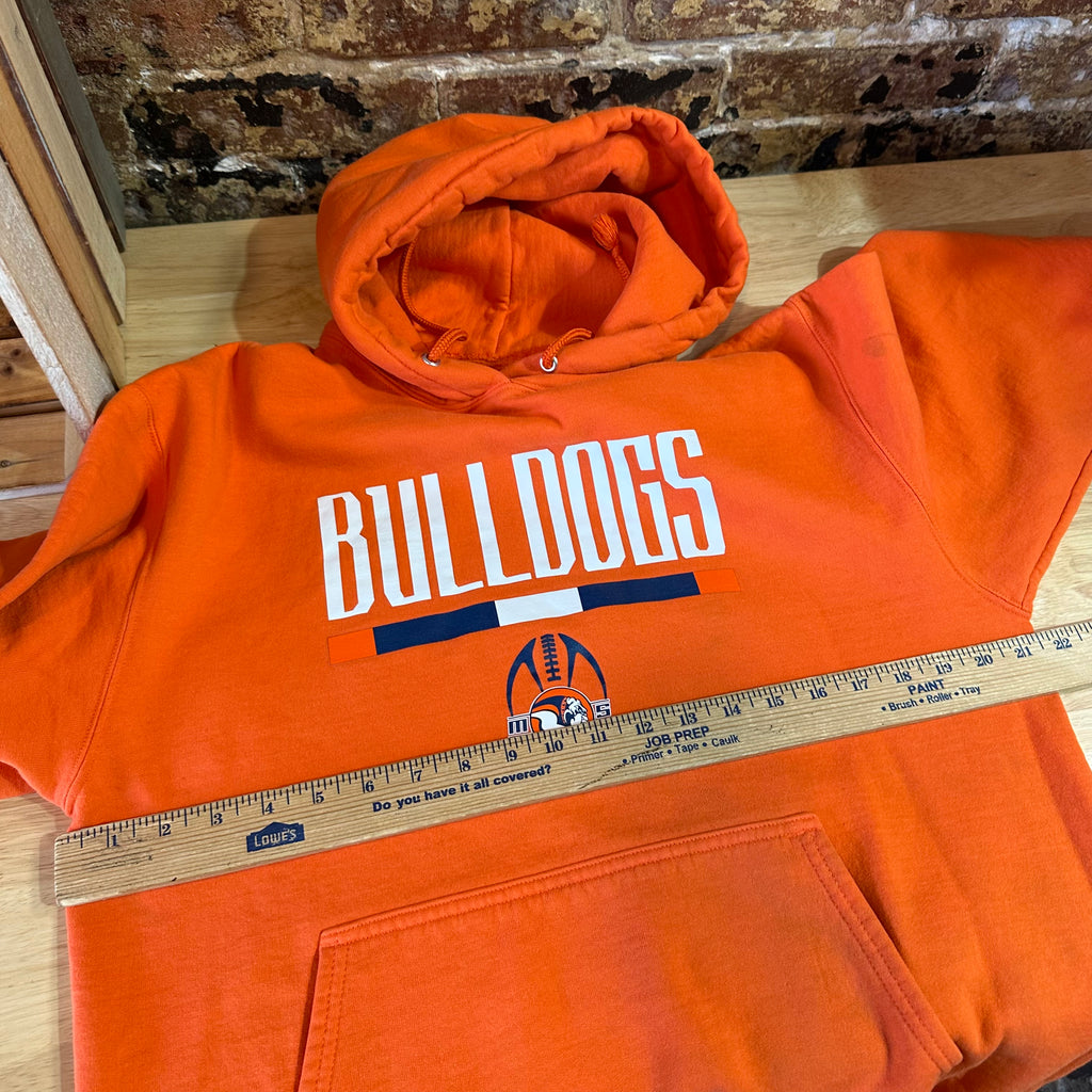 Bulldogs Mens Orange Hoodie