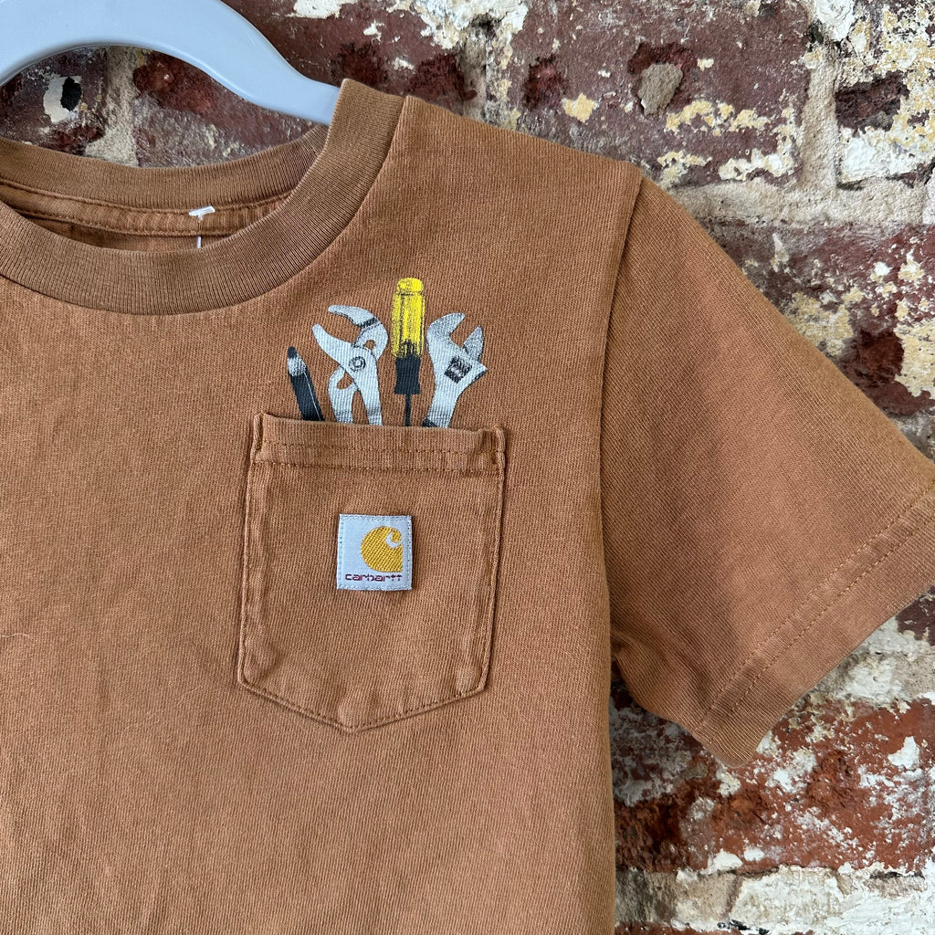 Carhartt Short Sleeve T-Shirt Boys 4T Brown