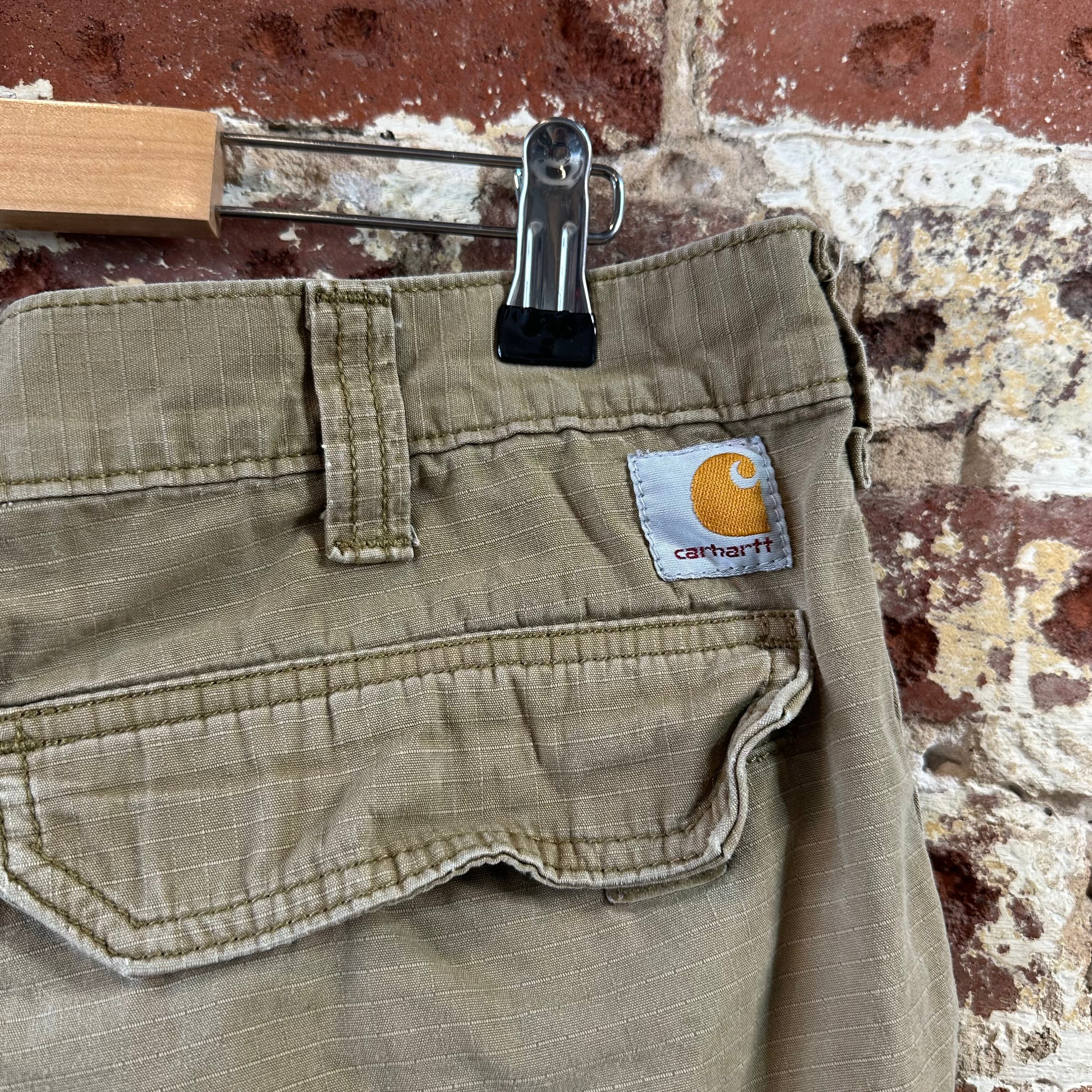 Carhartt Cargo Tan Shorts Mens 38