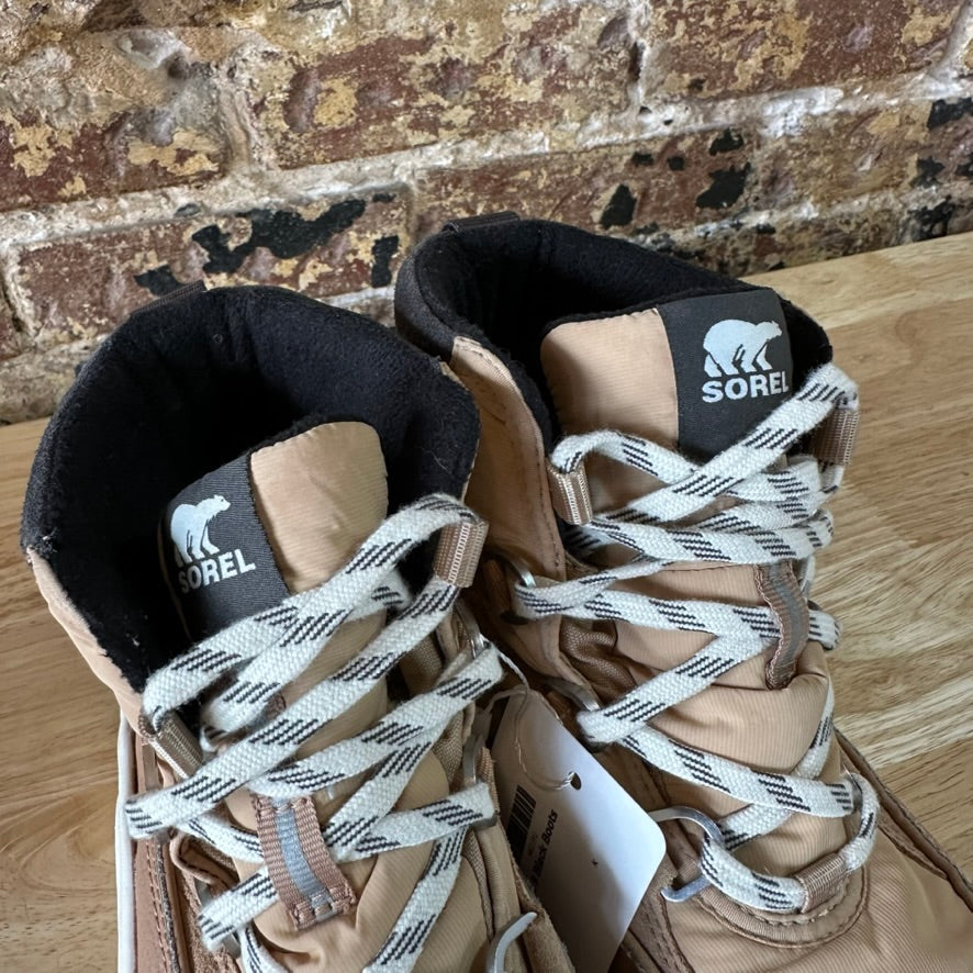 Sorel Kinetic RNEGD Sport Boots Waterproof Womens 8 Brown Tan