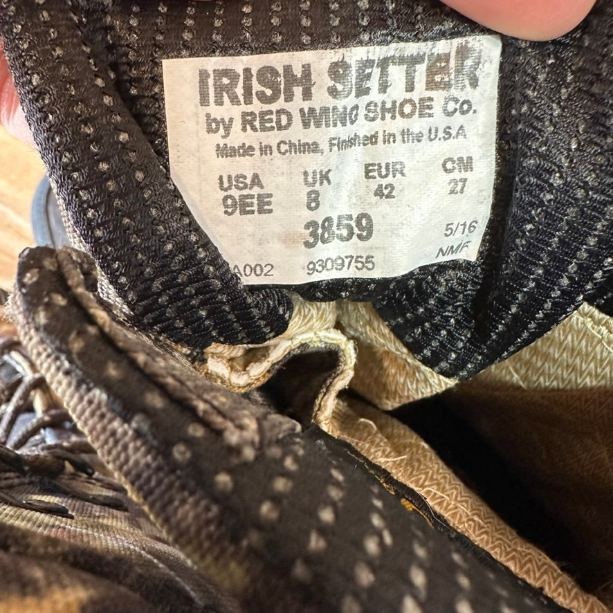 Irish Setter Insulated Hunting Boots 9.5EE Camo UltraDry Waterproof 800g Lace Up