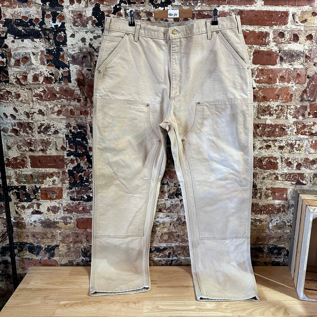 Carhartt Double Knee Mens 40x34 Tan Pants