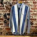 VTG Wrangler Men's Large Blue Western Shirt