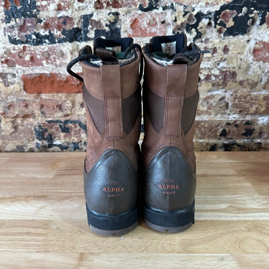 Lacrosse Alpha Iceman Men’s Size 10 Boots 5mm Thinsulate Ultra Brown