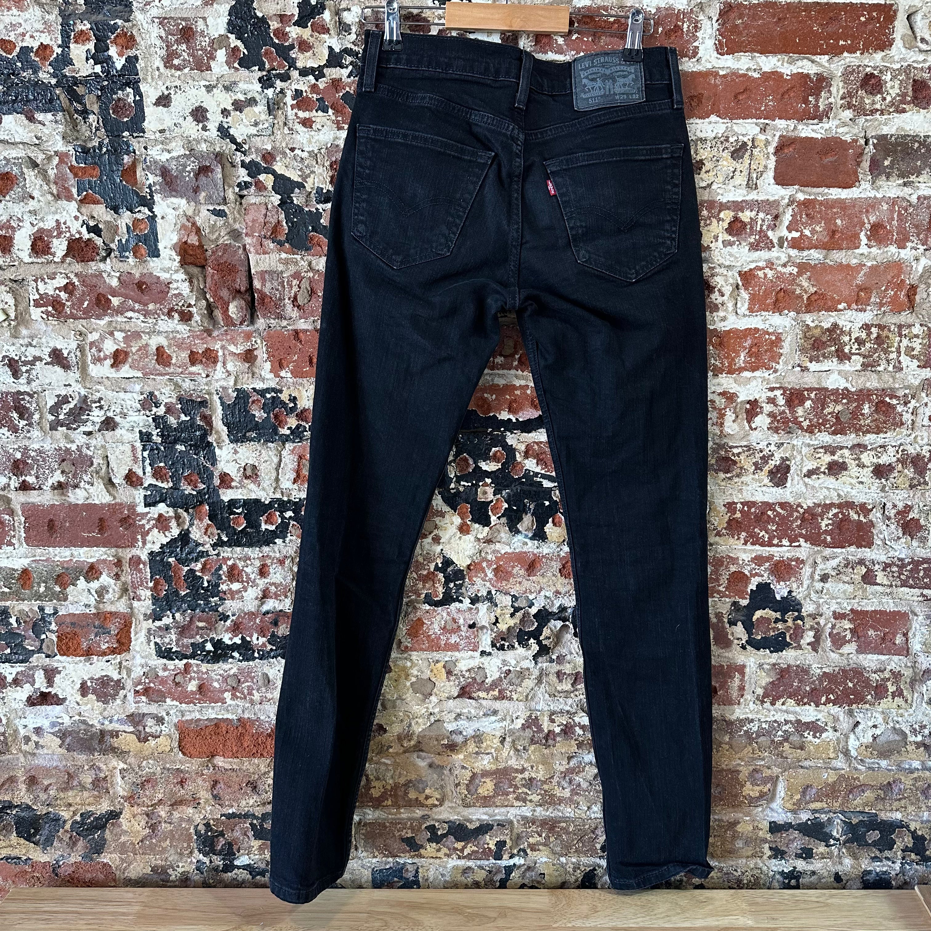 Levis Mens 511 Black Jeans 29x32 Slim Fit Modern Denim Levi's