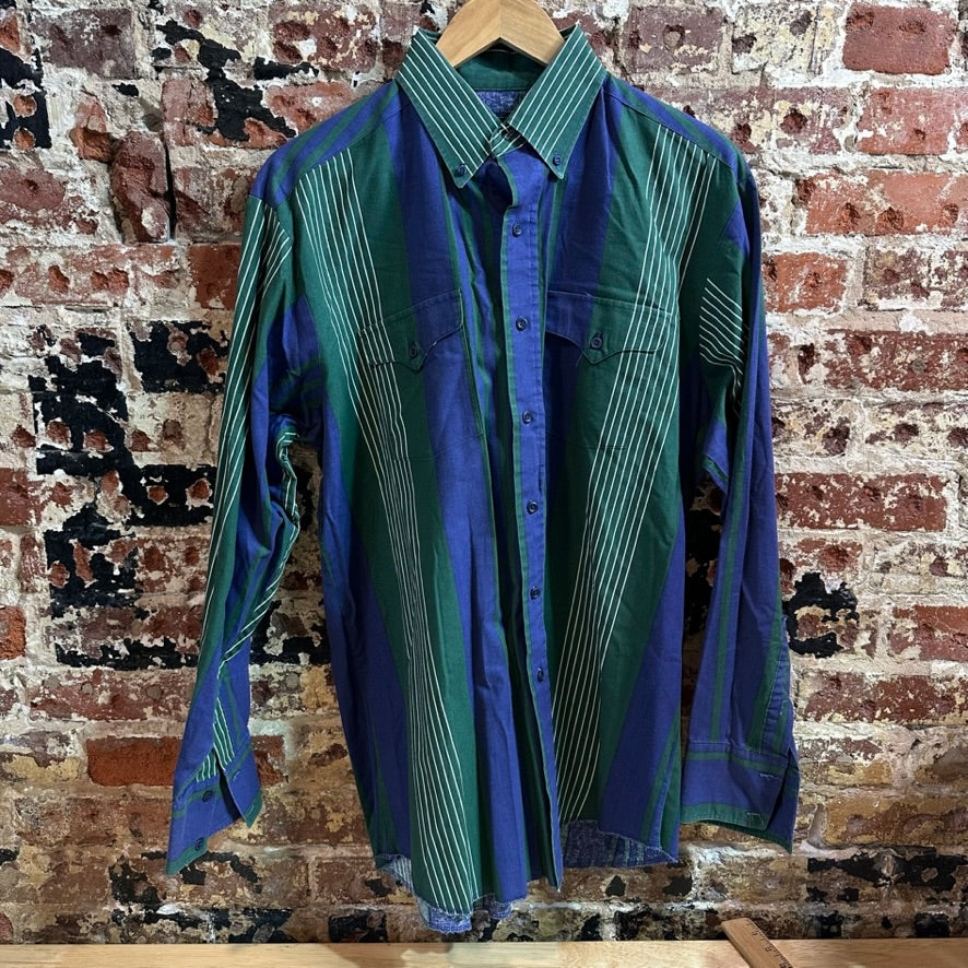 VTG Panhandle Men's Large Green Western Shirt